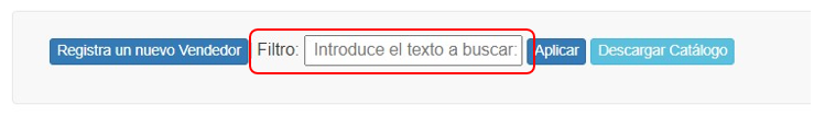 Búsqueda de Vendedores