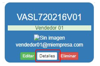 Detalles Vendedor